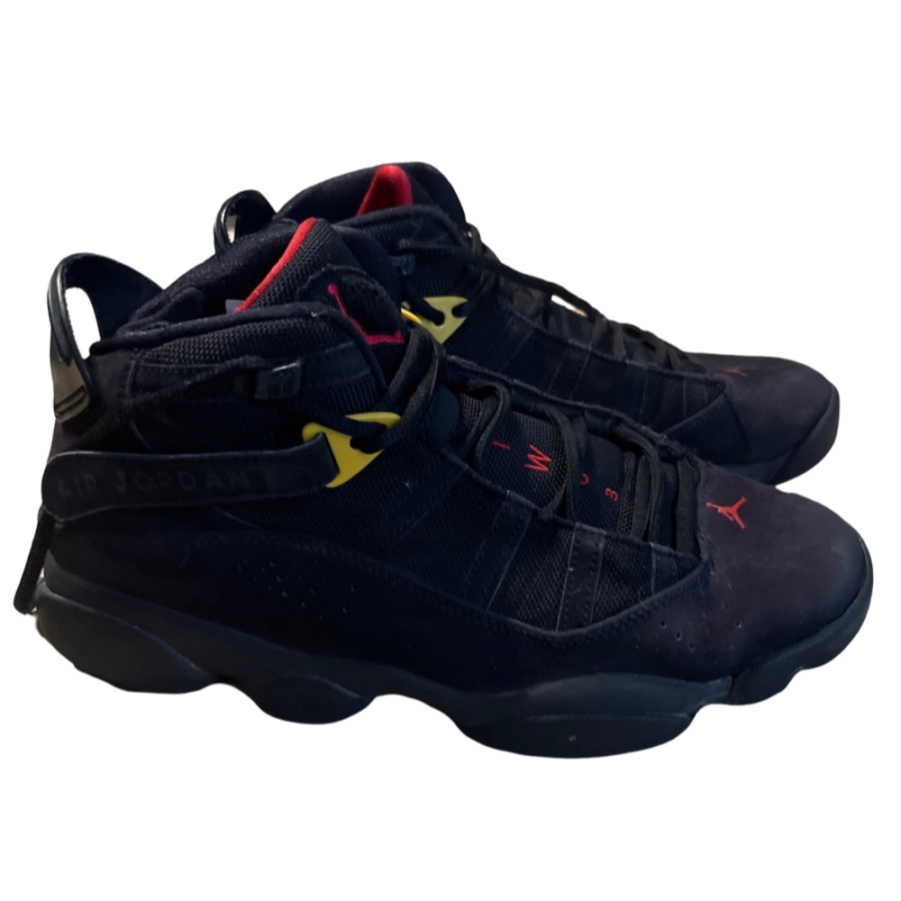 Nike Air Jordan 6 Rings Black Red Sulfur Breds 322992-065 Men's - Size 10.5